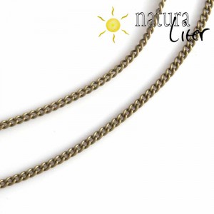 Řetízek starobronz, očka 3x2mm zavřená, 1m Řetízek starobronz, očka 3x2mm zavřená, 1m