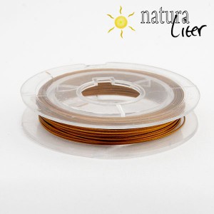 Ocelové lanko zlaté 0,38mm - cívka 10m Ocelové lanko zlaté 0,38mm - cívka 10m