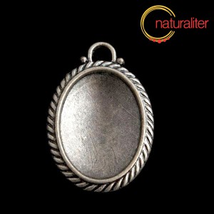 Výprodej - Lůžko ovál 30x22mm starostříbro, vypouklé Výprodej - Lůžko ovál 30x22mm starostříbro, vypouklé