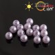 Voskované perly, světle fialové, 6mm, 50ks