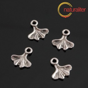 List jinanu - přívěsek starostříbro 14x13mm, 4ks List jinanu - přívěsek starostříbro 14x13mm, 4ks