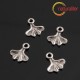 List jinanu - přívěsek starostříbro 14x13mm, 4ks