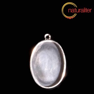 Lůžko ovál 25x18mm poplatinované Lůžko ovál 25x18mm poplatinované