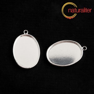 Lůžko ovál 25x18mm postříbřené Lůžko ovál 25x18mm postříbřené