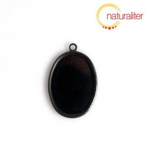Lůžko ovál 25x18mm černé Lůžko ovál 25x18mm černé