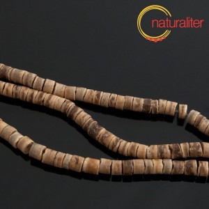 Korálky z kokosu přírodní, rondelka 5,5mm, návlek 59cm Korálky z kokosu přírodní, rondelka 5,5mm, návlek 59cm