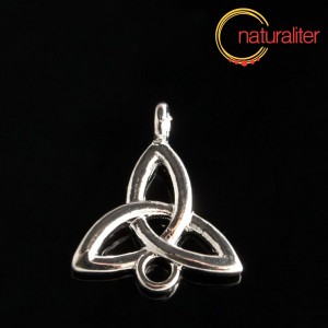Keltský uzel - propojovací díl, starostříbro 26x21mm, 2ks Keltský uzel - propojovací díl, starostříbro 26x21mm, 2ks