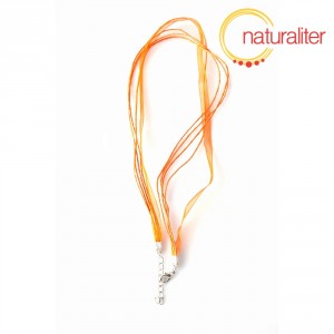 Náhrdelníková šňůrka - 48cm oranžová Náhrdelníková šňůrka - 48cm oranžová