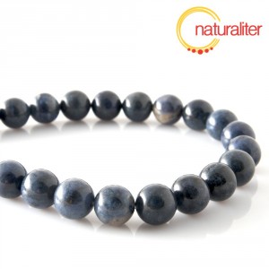 Dumortierit korálky, 10 mm, šňůra 40cm Dumortierit korálky, 10 mm, šňůra 40cm