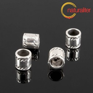 Výprodej - Korálek kovový s velkým průvlekem 7,5x7,5mm Výprodej - Korálek kovový s velkým průvlekem 7,5x7,5mm