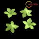 Květina akrylová - lilie 27mm zelená, 4ks