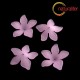 Květina akrylová - lilie 27mm světle fialová, 4ks