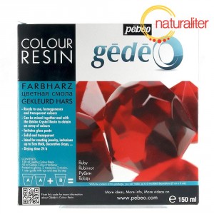 Křišťálová pryskyřice Gédeo barevná- červená 150ml