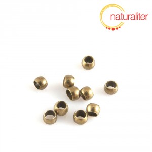 Zamačkávací rokajl 3mm, starobronz, 50ks Zamačkávací rokajl 3mm, starobronz, 50ks