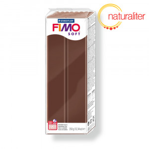 Výprodej - FIMO Soft 75 - tmavě hnědá čokoládová, velké balení 350g