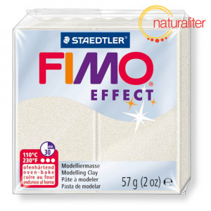 Výprodej - FIMO Effect 08 - bílá perleťová 57g
