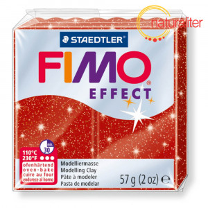 Výprodej - FIMO Effect 202 - červená se třpytkami 57g Výprodej - FIMO Effect 202 - červená se třpytkami 57g