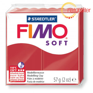 Výprodej - FIMO Soft 2 - vánoční červená 57g