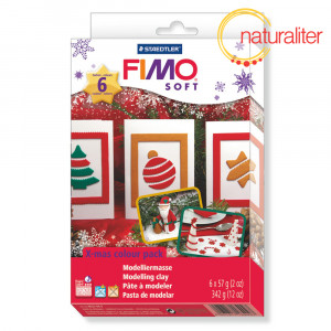 Výprodej - Sada FIMO Soft - Vánoční odstíny 6x57g + forma