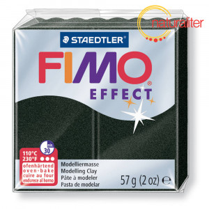 Výprodej - FIMO Effect 907 - perleťová černá 57g