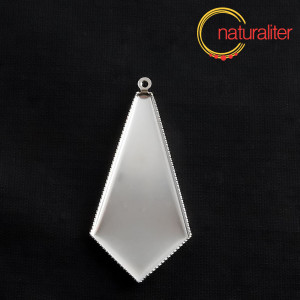 Lůžko kravata 43x21mm platinová barva Lůžko kravata 43x21mm platinová barva