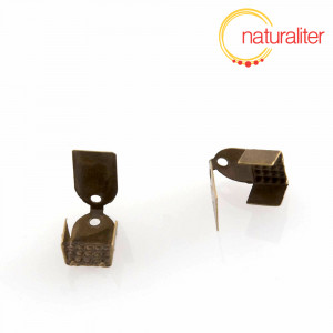 Koncovka na stuhu plochá 11x6mm starobronz, 10ks Koncovka na stuhu plochá 11x6mm starobronz, 10ks
