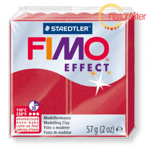 Výprodej - FIMO Effect 28 - rubínová metalická 57g