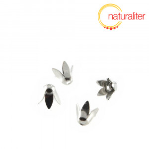 Kaplík s 5 lístky, poplatinovaný, 5x5mm, 10ks Kaplík s 5 lístky, poplatinovaný, 5x5mm, 10ks