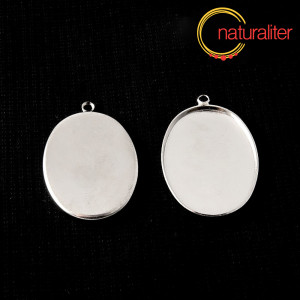 Lůžko ovál 30x22mm poplatinované Lůžko ovál 30x22mm poplatinované