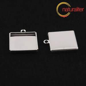 Lůžko čtverec 16x16mm postříbřené Lůžko čtverec 16x16mm postříbřené