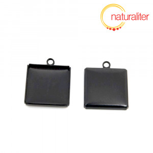 Lůžko čtverec 16x16mm černé Lůžko čtverec 16x16mm černé