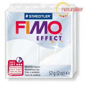 Výprodej - FIMO Effect 014 - bílá transparentní 57g