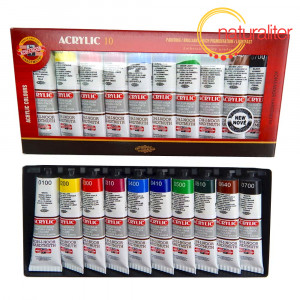 Výprodej - Sada akrylových barev Koh-i-noor Acrylic 10x40ml Výprodej - Sada akrylových barev Koh-i-noor Acrylic 10x40ml