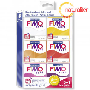 Výprodej - Sada FIMO Soft - Teplé barvy 6x57g