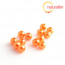 Voskované perly, oranžové, 4mm, 100ks