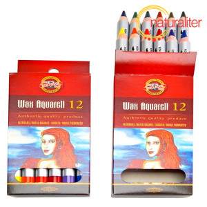 Výprodej - Voskové akvarelové pastelky Koh-i-noor Wax Aquarell 12ks Výprodej - Voskové akvarelové pastelky Koh-i-noor Wax Aquarell 12ks