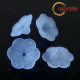 Květina akrylová - petunie 20mm modrá, 4ks
