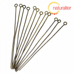 Ketlovací jehly starobronz 65x0,7mm, 40ks Ketlovací jehly starobronz 65x0,7mm, 40ks