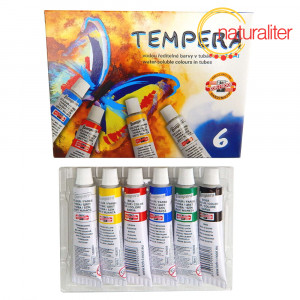 Výprodej - Sada temperových barev Koh-i-noor 6x16ml Výprodej - Sada temperových barev Koh-i-noor 6x16ml