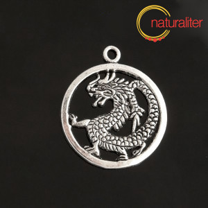 Drak - přívěsek starostříbro 38x32mm Drak - přívěsek starostříbro 38x32mm