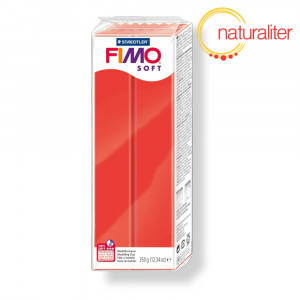 Výprodej - FIMO Soft 24 - červená, velké balení 350g Výprodej - FIMO Soft 24 - červená, velké balení 350g
