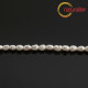 Říční perly rýžové bílé, drobné 4x2mm, A, návlek 37cm