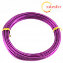 Hliníkový drát fialová barva, 2,5mm x 5m