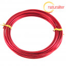Hliníkový drát červená barva, 2,5mm x 5m