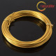 Hliníkový drát zlatá barva, 2,5mm x 5m