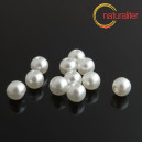 Voskované perly, bílé, 8mm, 20ks