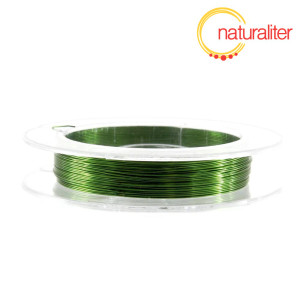 Lakovaný měděný drátek 0,3mm zelený - 10m