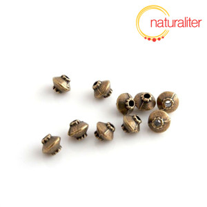 Malé kovové korálky 5mm, starobronz 10ks Malé kovové korálky 5mm, starobronz 10ks