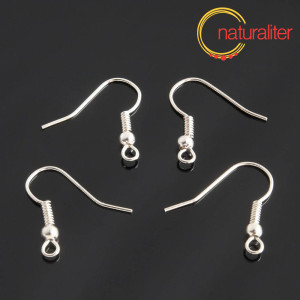 Afroháčky stříbrná barva 20x19mm, 20 ks Afroháčky stříbrná barva 20x19mm, 20 ks