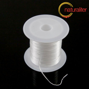 Plochá elastická gumička - pruženka bílá, 0,8mm, 10m Plochá elastická gumička - pruženka bílá, 0,8mm, 10m